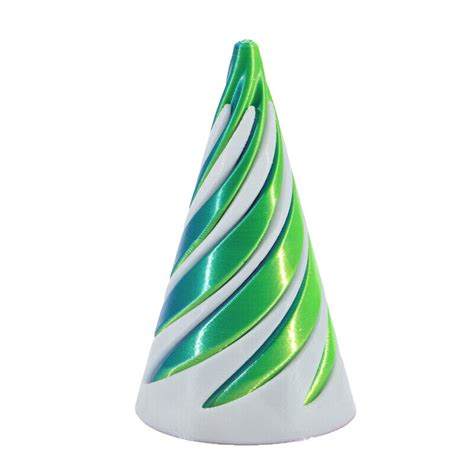 D Printed Spiral Cone Toy Fidget Toy Impossible Pyramid Passthrough