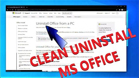 How To Clean Uninstall Ms Office Completely Youtube