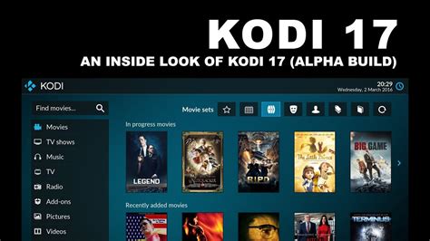 An Inside Look On Kodi Krypton Alpha Build Youtube