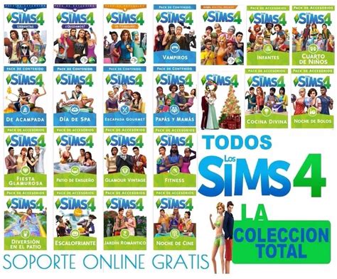 Los Sims 4 2018 Todas Expansiones Coleccion Total Pc Mac 210 00