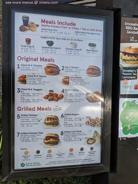 Online Menu Of Chick Fil A Restaurant San Jose California 95112 Zmenu