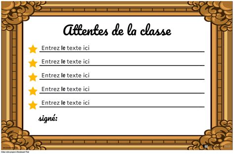 Règles de la Classe 16 Storyboard por fr examples