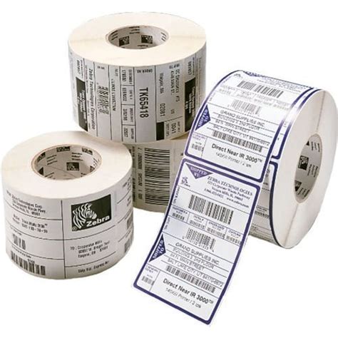 Zebra Z Select 4000d 4x1 Direct Thermal Label Paper W 1 Core 2340