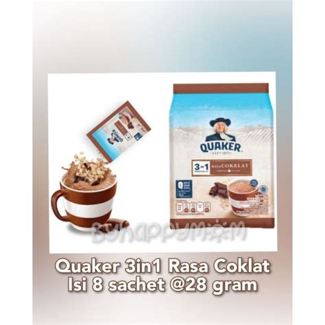 Jual Quaker Quacker Oat In Rasa Coklat Vanilla Sachet Gram