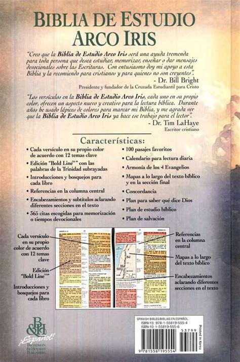 Rvr Biblia De Estudio Arco Iris Artofit