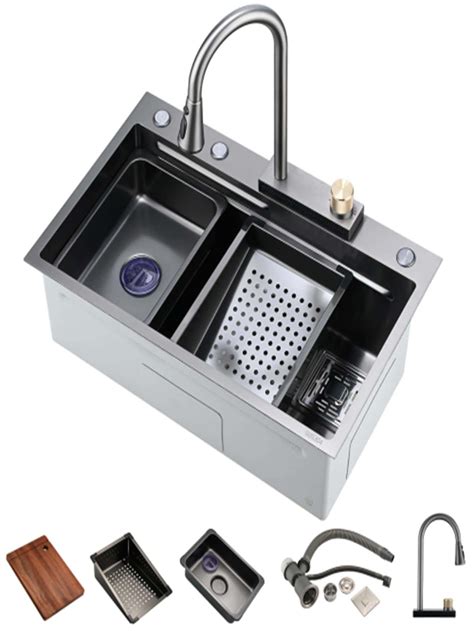 Kitchen Sink Flying Rain Waterfall Kitchen Sink Set X