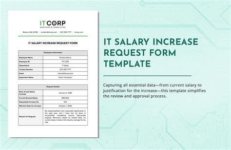 It Salary Increase Request Form Template In Word Pdf Google Docs Psd