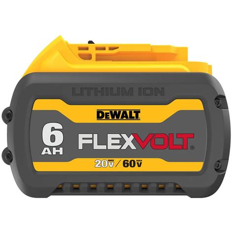 DEWALT FLEXVOLT 20V 60V MAX Lithium Ion 6 0Ah Battery Pack DCB606