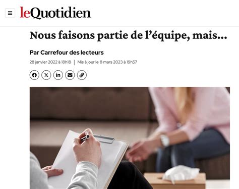 Nous Faisons Partie De Léquipe Mais Valérie Roy Psychoéducatrice