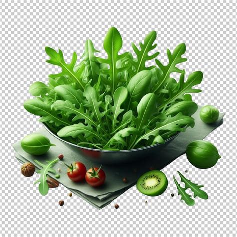 Premium Psd Fresh Spinach Leaves Isolated Transparent Background Ai