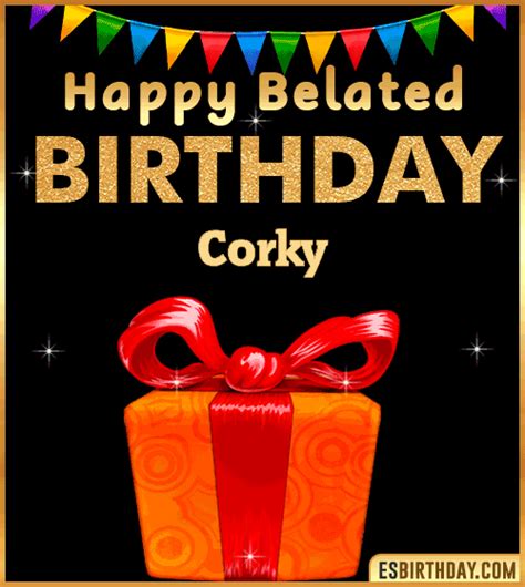 Happy Birthday Corky  🎂 Images Animated Wishes【28 S】