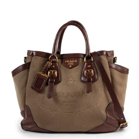 Prada Brown Shoulder Bag Labellov Buy And Sell Authentic Luxury