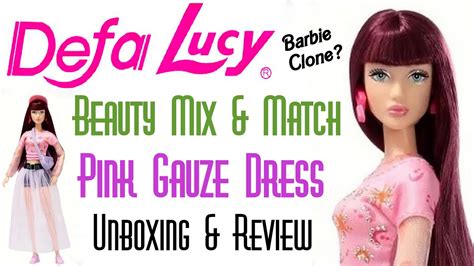 Defa Lucy Beauty Mix Match Pink Gauze Dress Barbie Clone Fashion