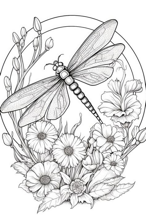 Dragonfly Coloring Book For Adults 50 Beautiful Illustrations Of