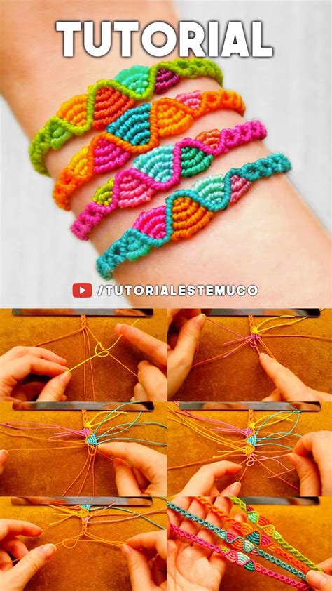 Diy Macrame Tutorial · Como Hacer Pulsera Reciclada Con Retazos De Hilo