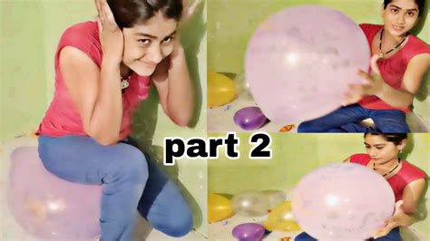 Sitting On Balloons Loud Brust Part 2 Balloon Fun Fun With Balloons