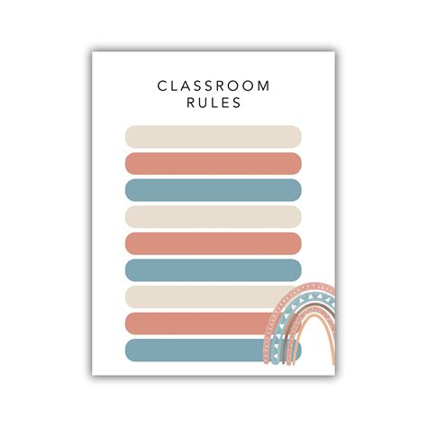 Classroom Rules Poster