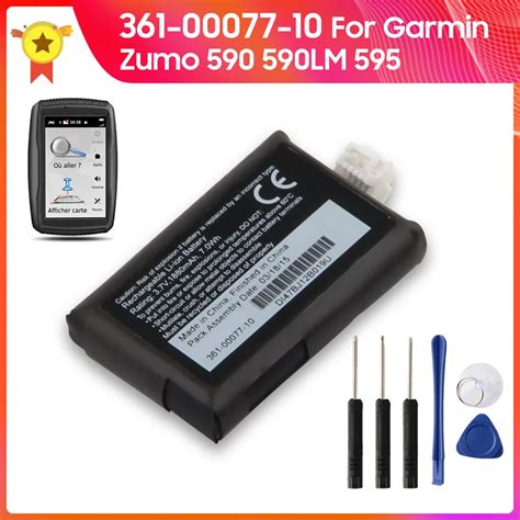 Original Watch Battery 361 00077 10 For Garmin Zumo 590 590lm 595 010