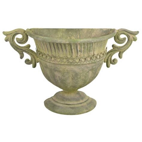 Aged Metal Set Of Flower Pots Cloches Green Esschert Design Usa