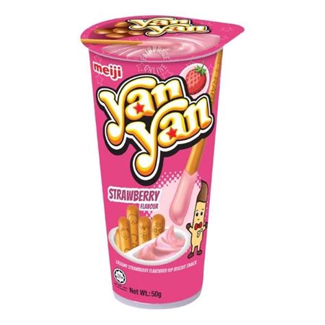 Meiji Yam Yam Strawberry Flavour Snack 44G | Glomark.lk