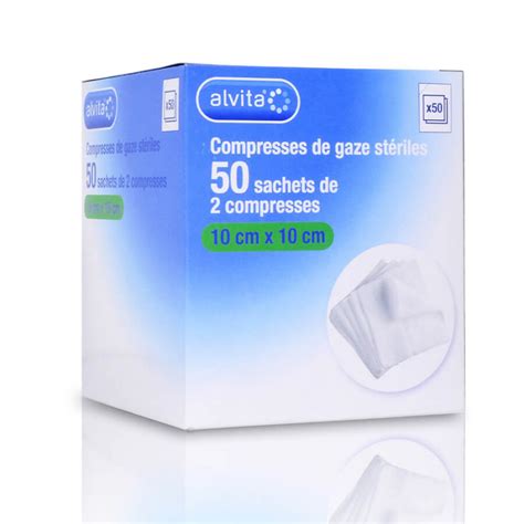 Alvita Sterile Gauze Swabs 10x10cm 50 Bags Of 2