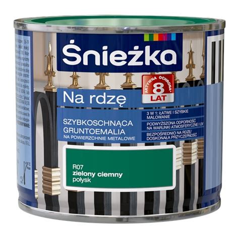 Farba Nie Ka Na Rdz Po Ysk Zielony Ciemny L Antykorozyjna