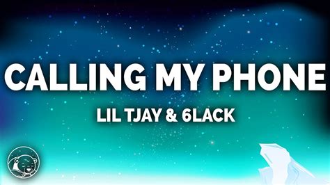 Lil Tjay Calling My Phone Lyrics Ft 6lack Youtube