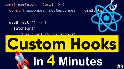 Custom Hooks React Tutorial React Hooks Youtube