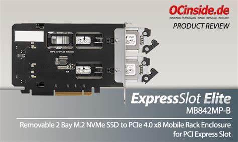 Mb Mp B Removable Bay M Nvme Ssd To Pcie X Mobile Rack