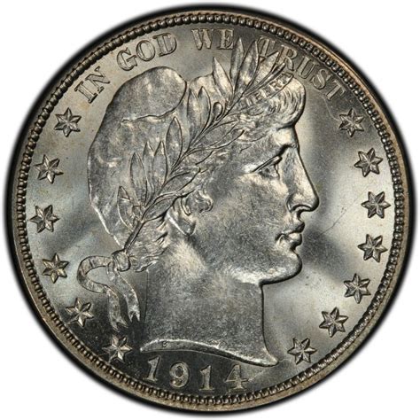 1914 Barber Half Dollar Values and Prices - Past Sales | CoinValues.com