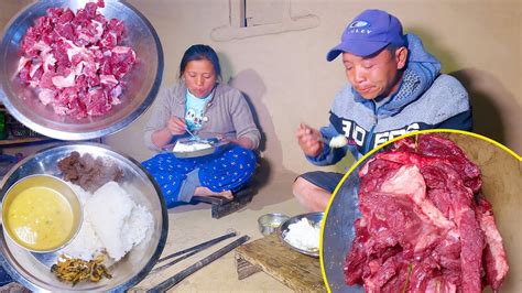 We Are Cooking Buff Curry And Rice At Our Dinner Bhumicooking YouTube