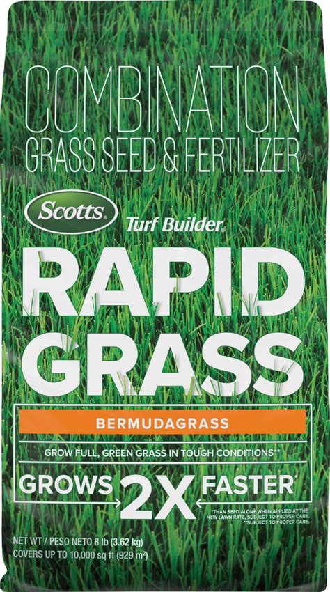 Find Scotts Turf Builder Rapid Grass Bermudagrass Seed Fine Texture Light Green Color Clearance