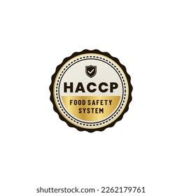 Haccp Food Safety Label Haccp Food Stock Vector Royalty Free