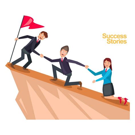 Premium Vector Teamwork To Success Illustration