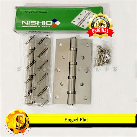 HINGE ENGSEL PINTU JENDELA ENGSEL PLAT TEBAL SN NISHIO 5 INCH Lazada