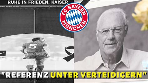 Es Ist Einfach Passiert Bayern MÜnchen Spieler Ehren Franz Beckenbauer