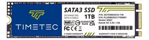 Timetec Ssd De Tb D Nand Tlc Sata Iii Gb S M Ngf Env O Gratis