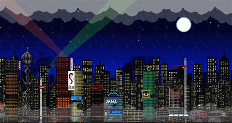 Pixel Art Cityscape