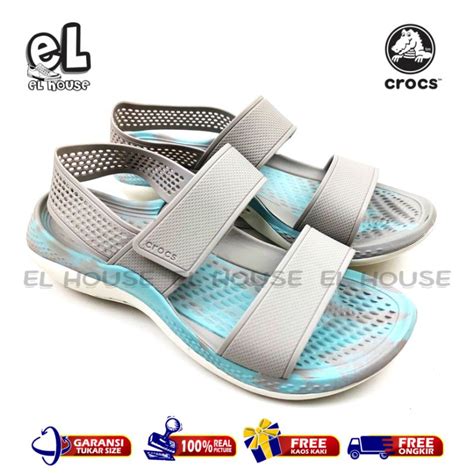 Jual Crocs Literide Woman Sepatu Sandal Wanita Sandal Tali Belakang