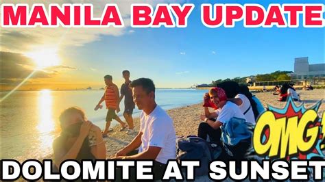 MANILA BAY UPDATE DINUMOG ANG PAG LUBOG NG SUNSET SA DOLOMITE SAND