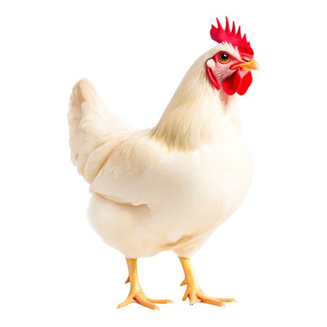 White Chicken Poultry Bird Standing 54057813 Png