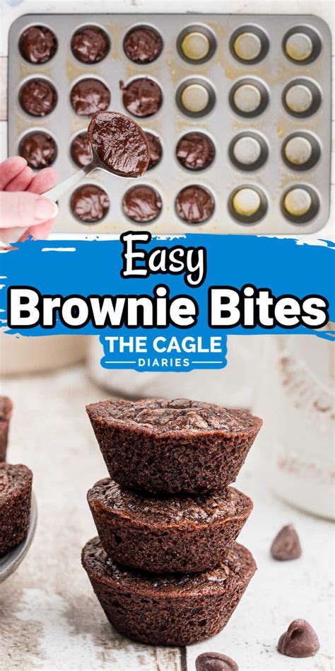 Perfectly Moist And Oh So Cute These Brownie Bites Are Super Easy To Make And Everyone Will