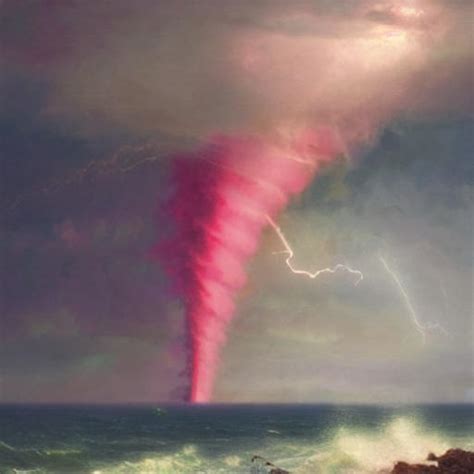 Waterspout Tornado On A Beach In A Lightning Storm By Sailboatart On