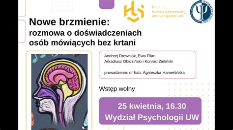 Nowe brzmienie rozmowa o doświadczeniach osób mówiących bez krtani