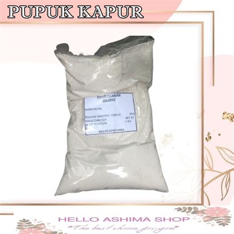 Jual PUPUK KAPUR PERTANIAN DOLOMIT DOLOMITE SUPER KEMASAN REPACK 1 KG