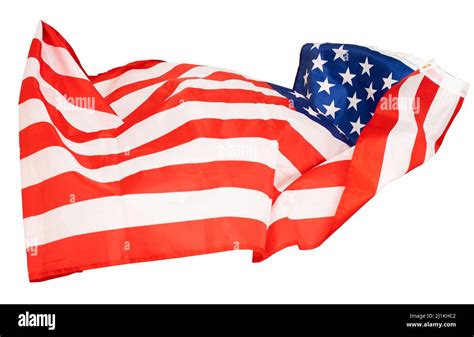 American Flag Waving In The Wind Stock Photo Alamy