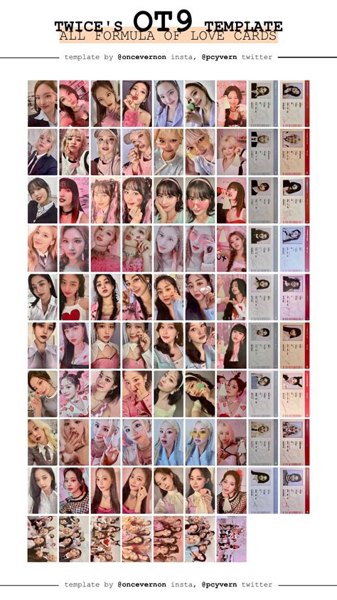 Bella On Twitter Heres The Full Twice Formula Of Love Photocard