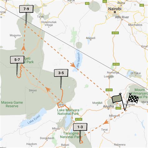 Reference map of Serengeti Migration Area | Tanzania | Expert Africa