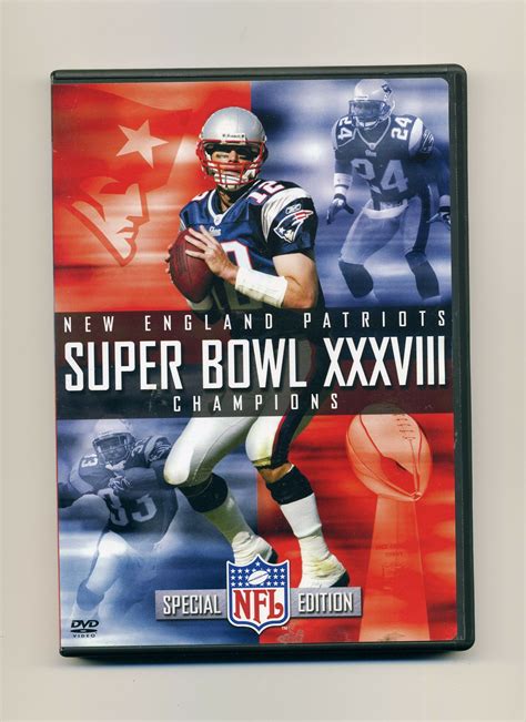 Official Super Bowl Xxxviii 38 New England Patriots Champions Dvd 2004 Heroes Sports Cards