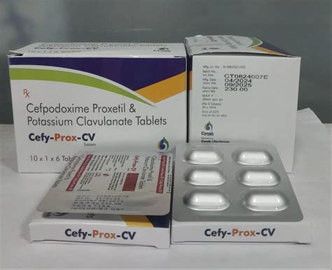 Cefy Prox Cv Cefpodoxime Proxetil Clavulanic Acid Tablets Mg At Rs